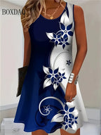 Women's Summer Sleeveless Bohemian Dress
