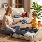 4Pcs Travel Compression Packing Cube Set