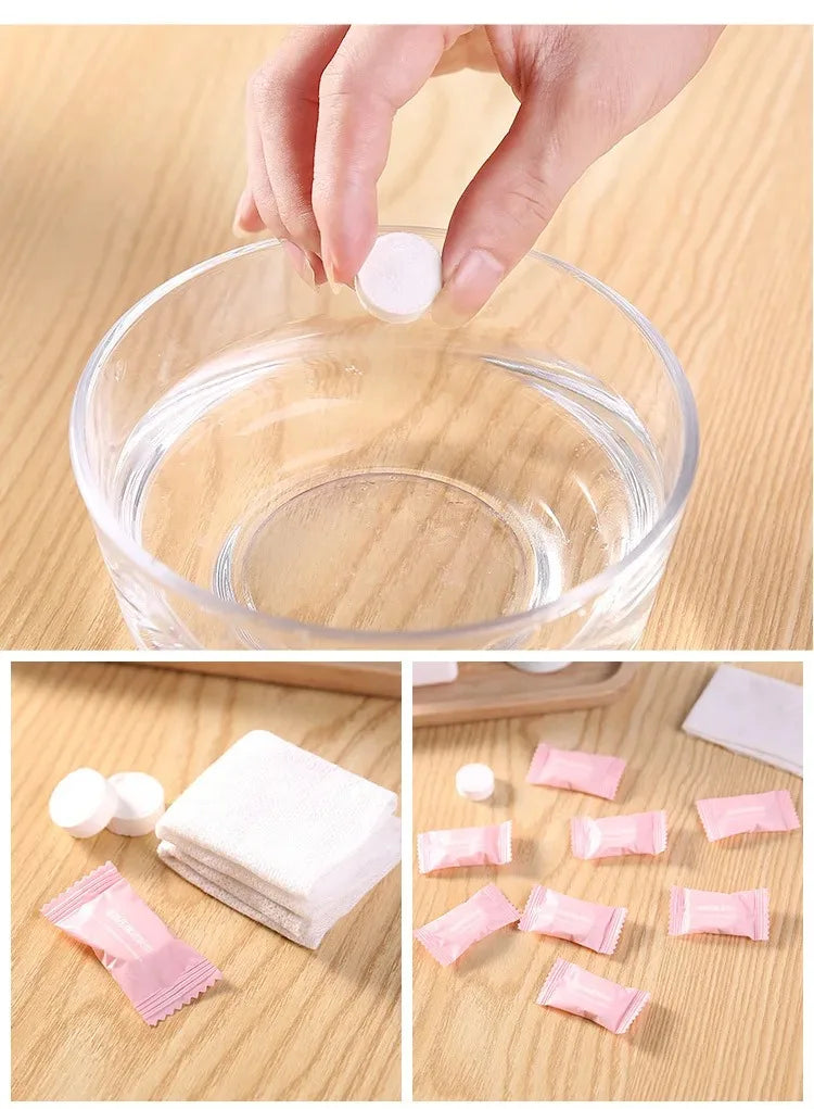 Portable Disposable Compressed Face Towels