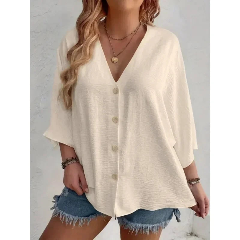 Women's Breathable V-Neck T-shirt