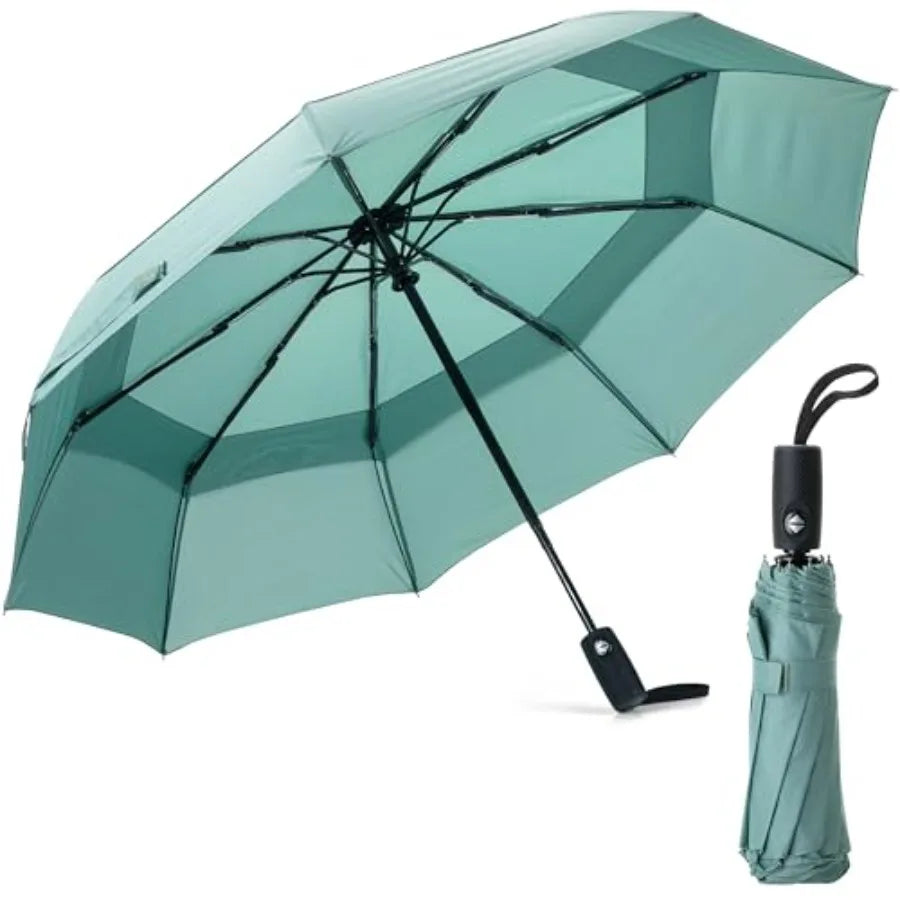 Compact Windproof Travel Umbrella – Auto Open/Close, Water-Resistant