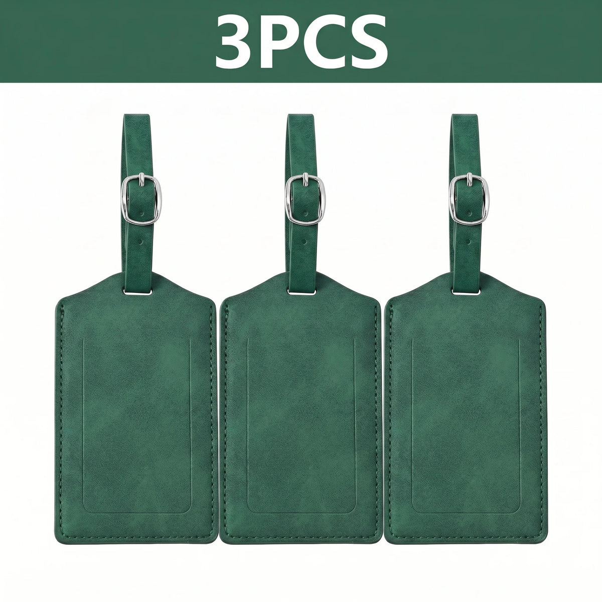 Wanderlust Leather Luggage Tags – Set of 3