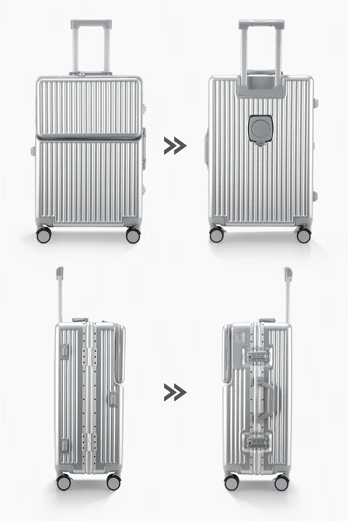 20/24/27 Lightweight Aluminum Hard Shell Luggage
