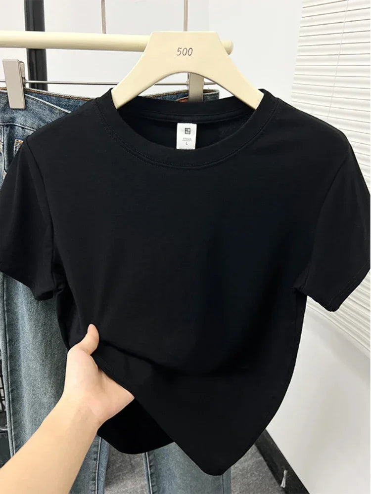 Casual Plus Size Short Sleeved T-Shirt