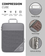 Travel Compression Storage Bag Set w/Shoe Bag
