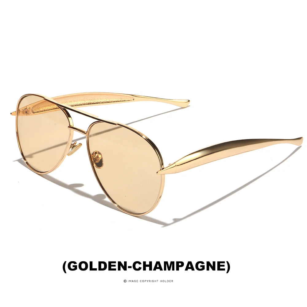 Oversized Vintage Aviator Glasses
