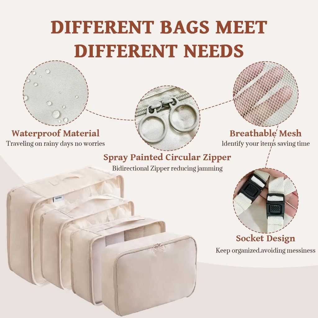 Travel Compression Bags – Space-Saving Packing Organizers