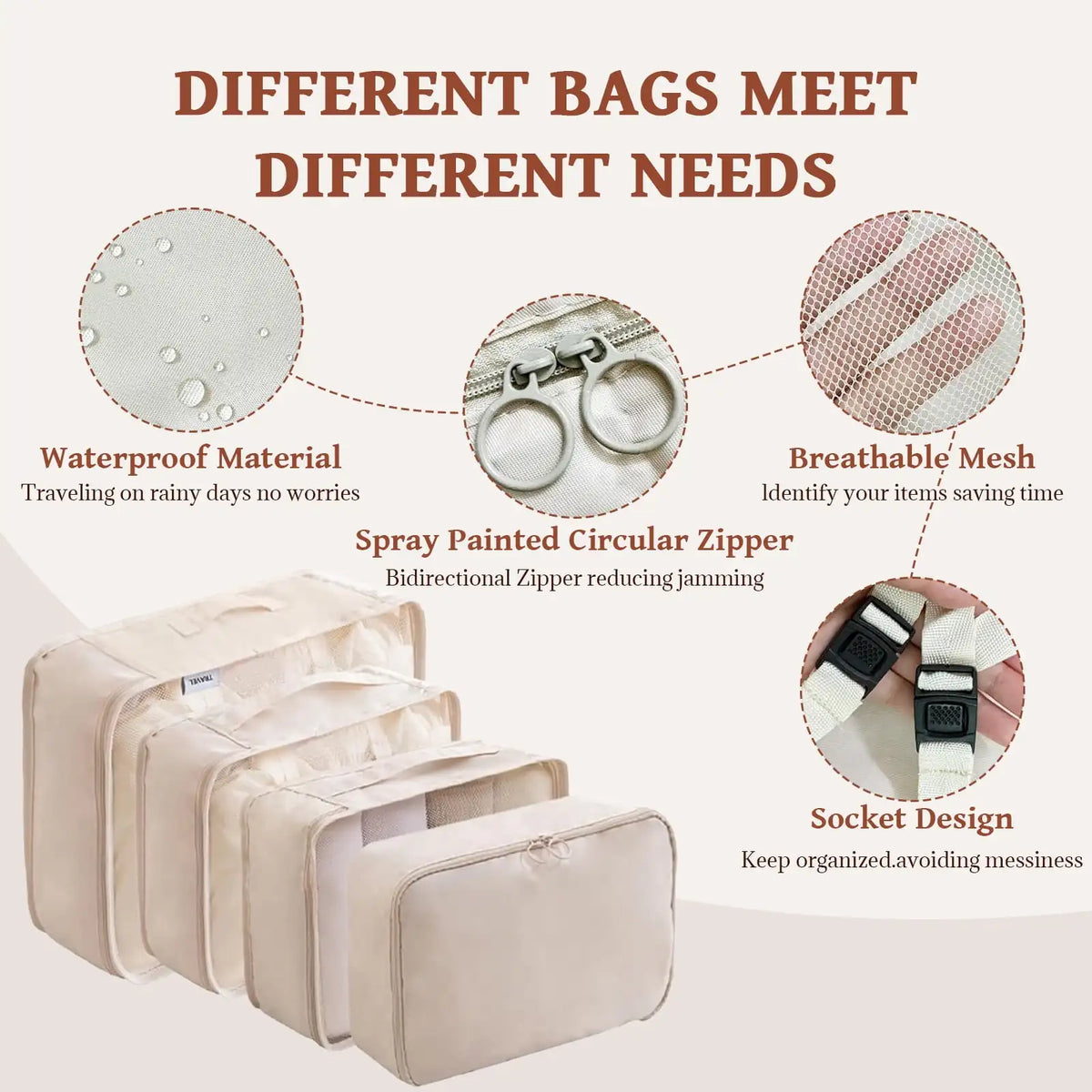 Travel Compression Bags – Space-Saving Packing Organizers