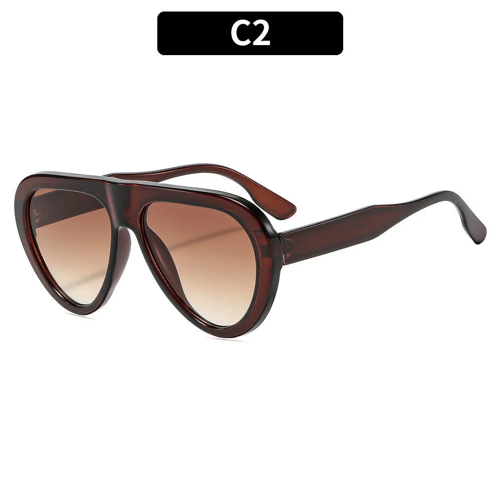 Vintage Oversized Oval Sunglasses