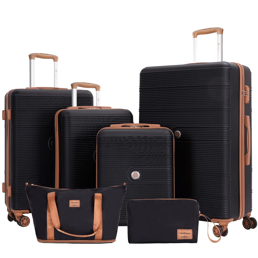 6-Piece Luggage Set with Double Spinner Wheels