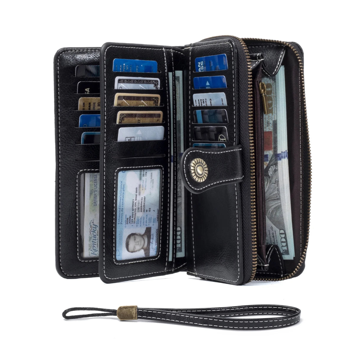RFID Anti-Theft Retro Leather Wallet
