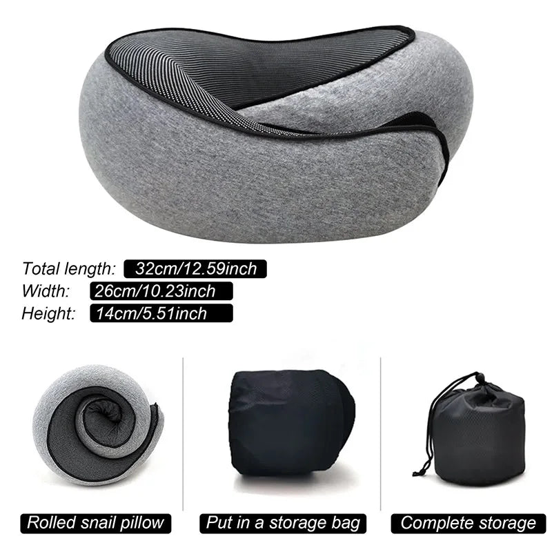CloudRest Memory Foam Travel Neck Pillow