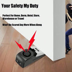 SafeStay Portable Door Stop Alarm – 120dB Travel Hotel Safety Wedge