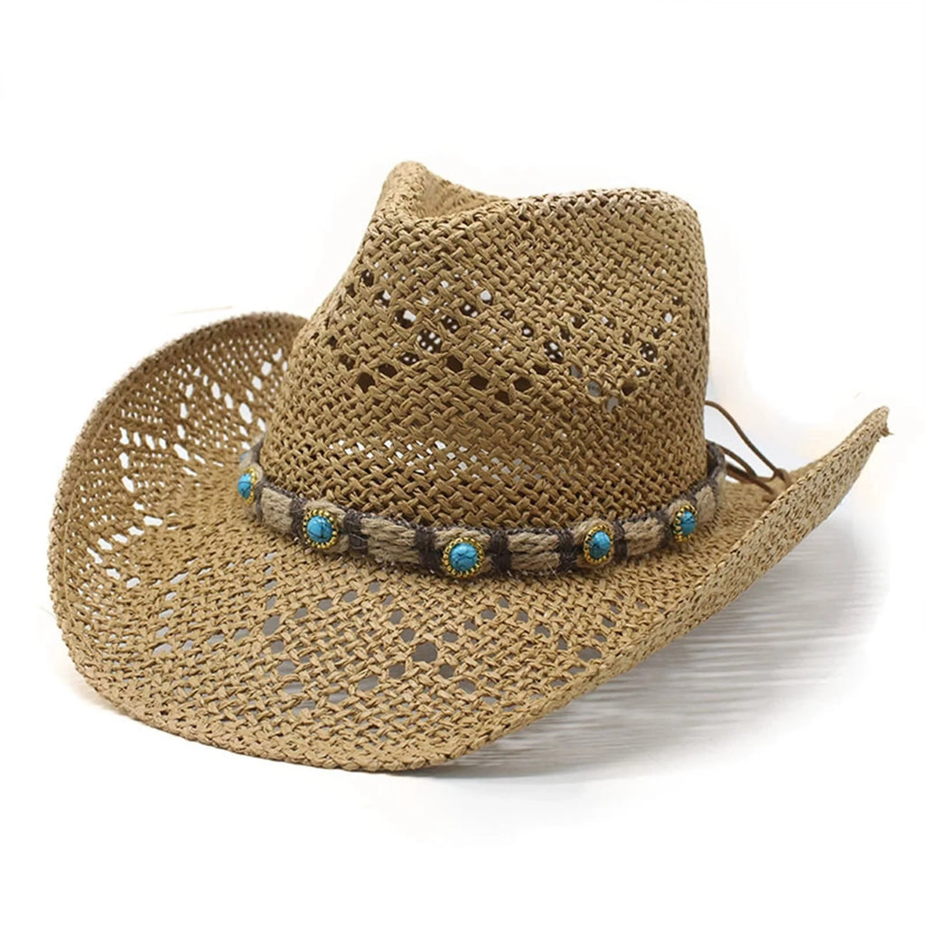 Chic Straw Sun Hat w/Stylish Strap