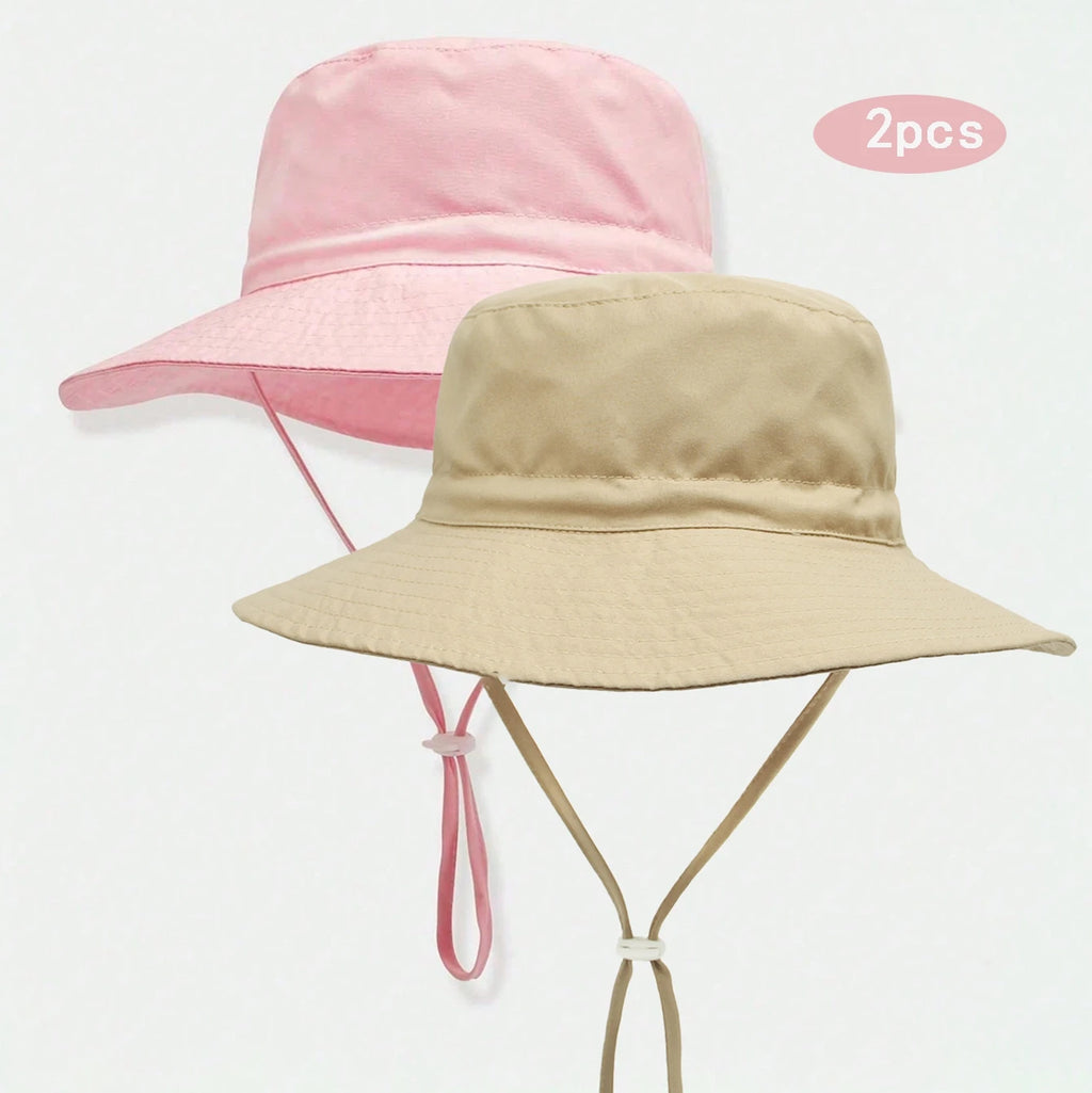 2pcs Children's Fisherman Sun Hat w/Large Brim