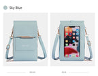 Soft Leather Touch Screen Crossbody