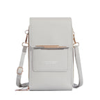 Soft Leather Touch Screen Crossbody