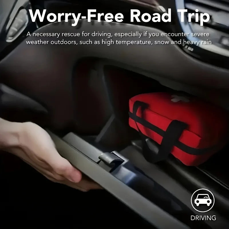 TrailSafe First Aid Kit – Compact Travel Emergency Kit with EVA Case
