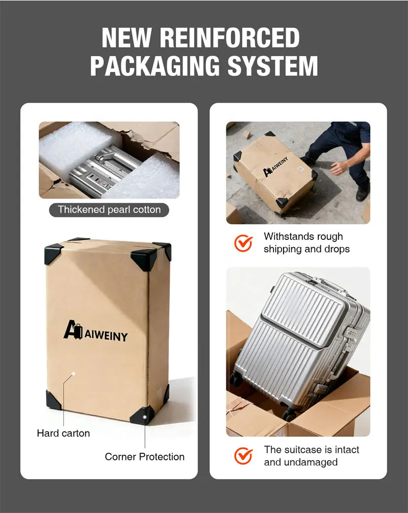 20/24/27 Lightweight Aluminum Hard Shell Luggage