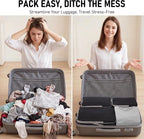 4Pcs Travel Compression Packing Cube Set