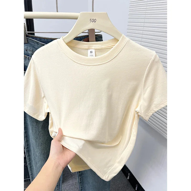 Casual Plus Size Short Sleeved T-Shirt
