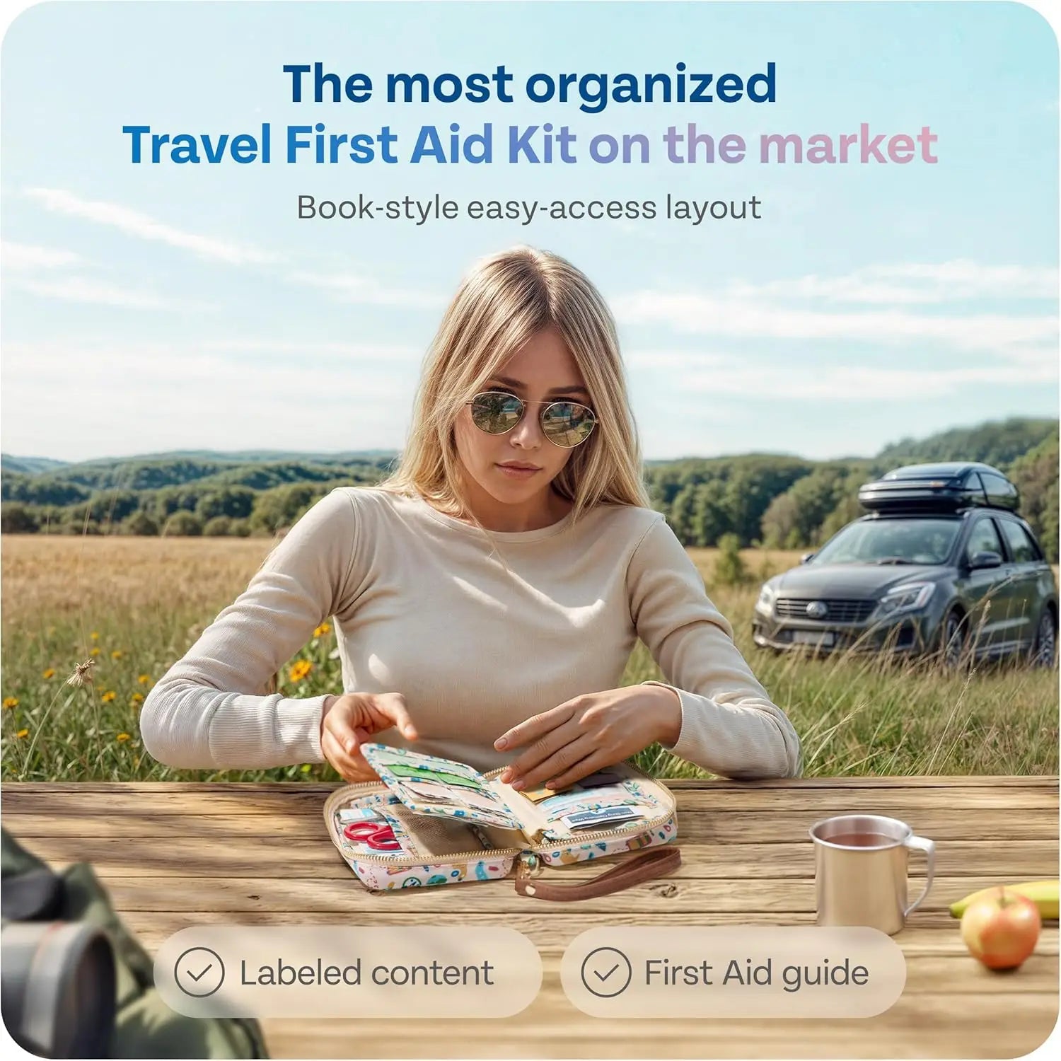 Compact Travel First Aid Kit