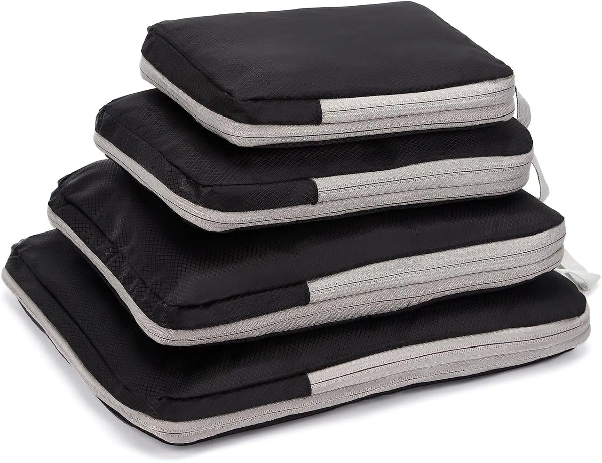 4Pcs Travel Compression Packing Cube Set