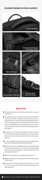 Vacuum Compression Backpack
