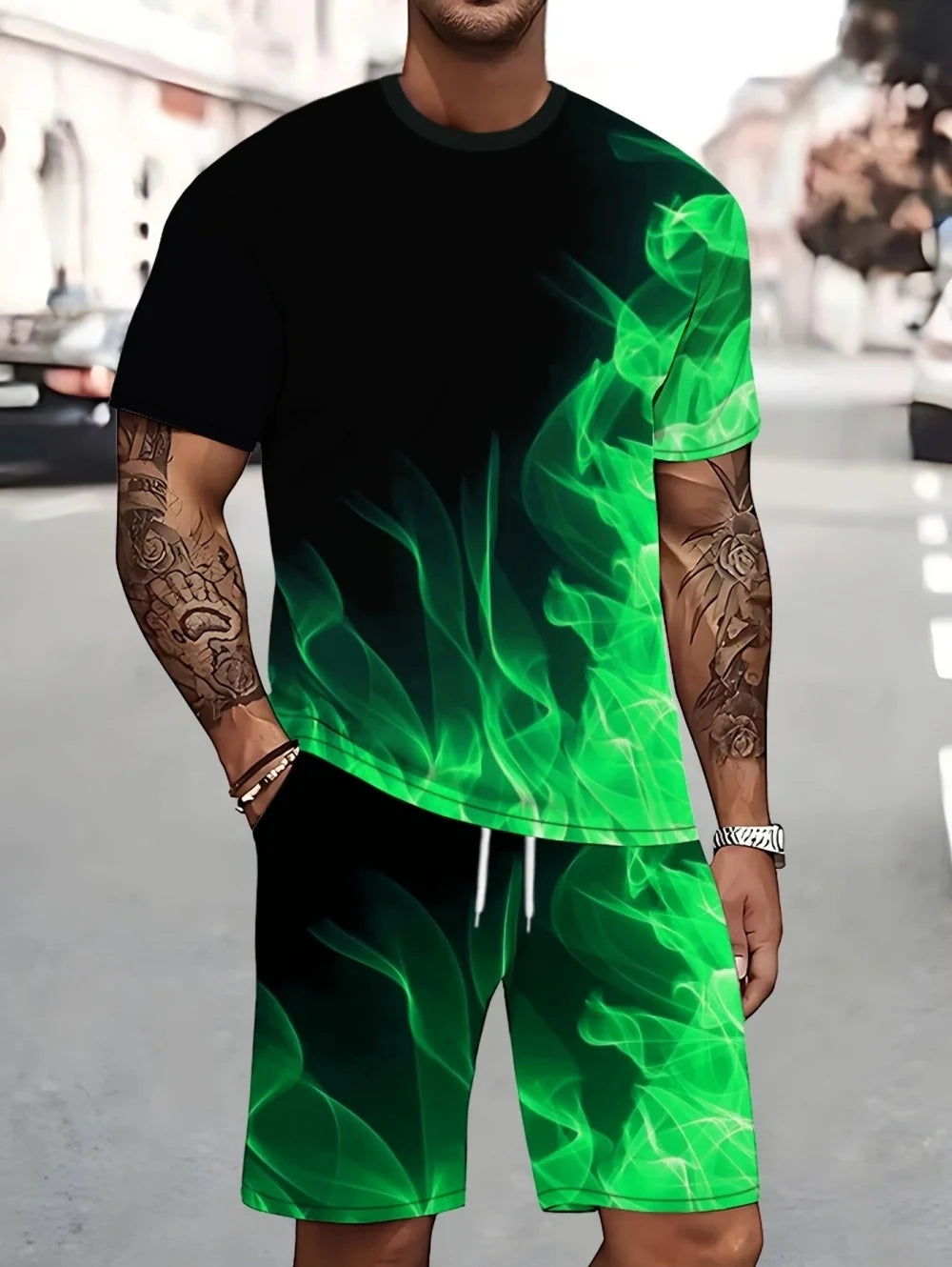 Men's Sportswear Quick-Dry Shorts Set