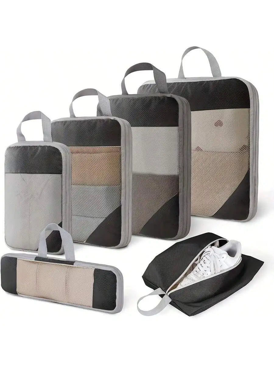 6 Pcs Compression Travel Cubes