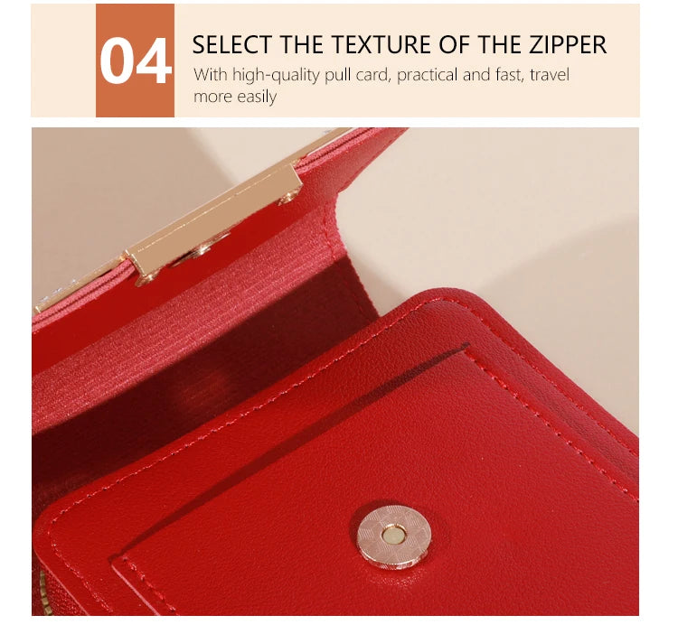 Soft Leather Touch Screen Crossbody