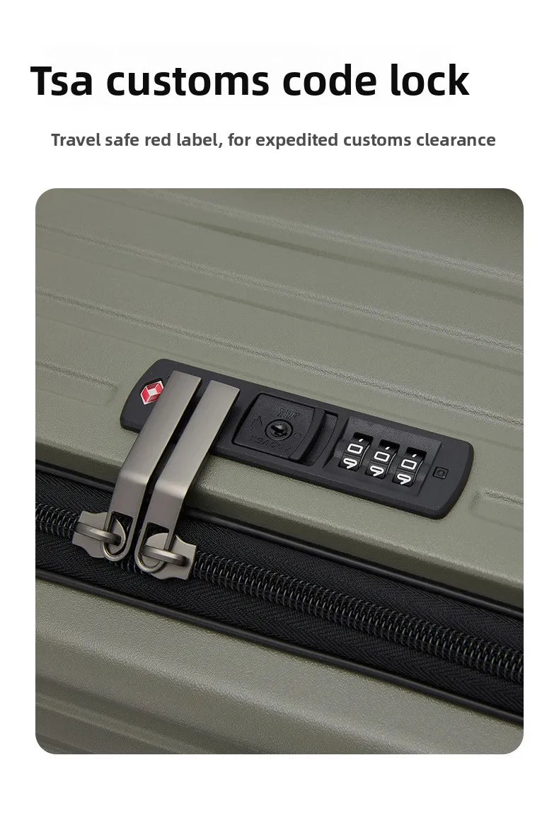 20" Multifunctional Front Opening Carry-on Luggage