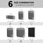 Travel Compression Storage Bag Set w/Shoe Bag
