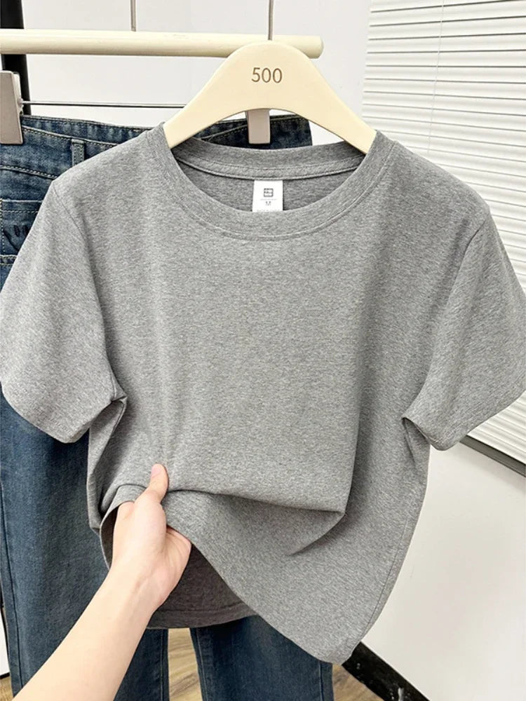 Casual Plus Size Short Sleeved T-Shirt
