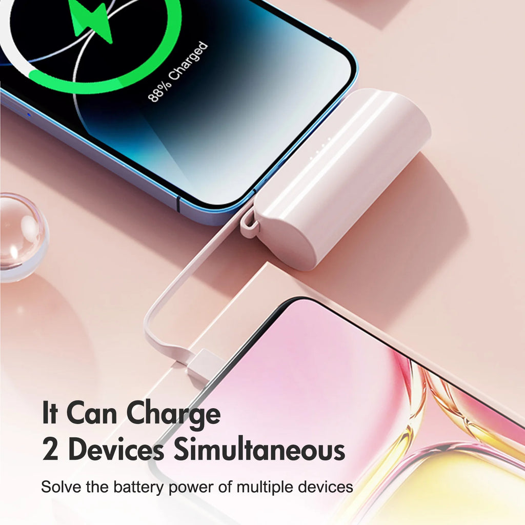 Mini Power Bank Dual USB-C Ports