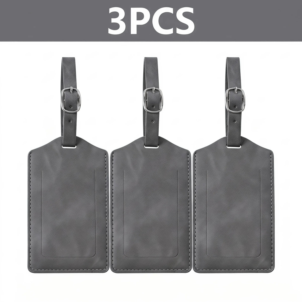 Wanderlust Leather Luggage Tags – Set of 3