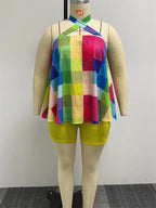 Women's Sleeveless Beach Printed Short Sets