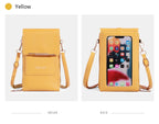 Soft Leather Touch Screen Crossbody