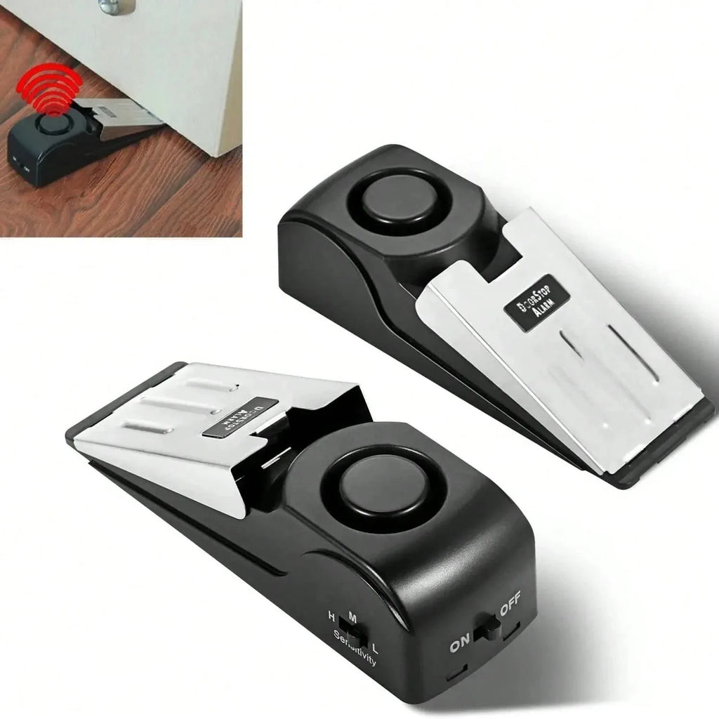 SafeStay Portable Door Stop Alarm – 120dB Travel Hotel Safety Wedge