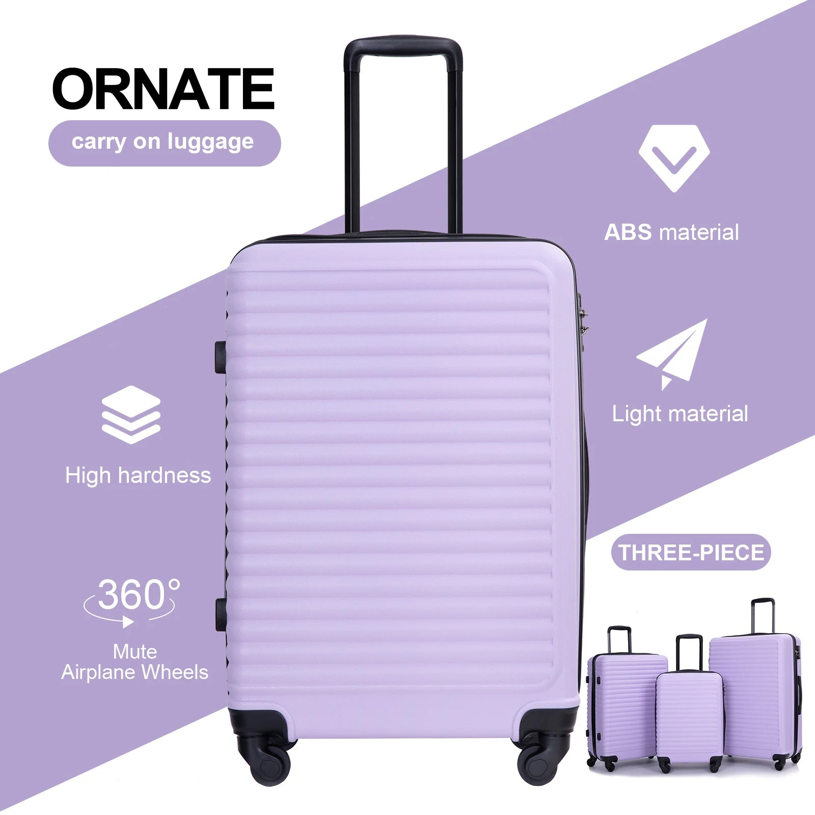 3pcs 20/24/28/Hardshell Luggage Set