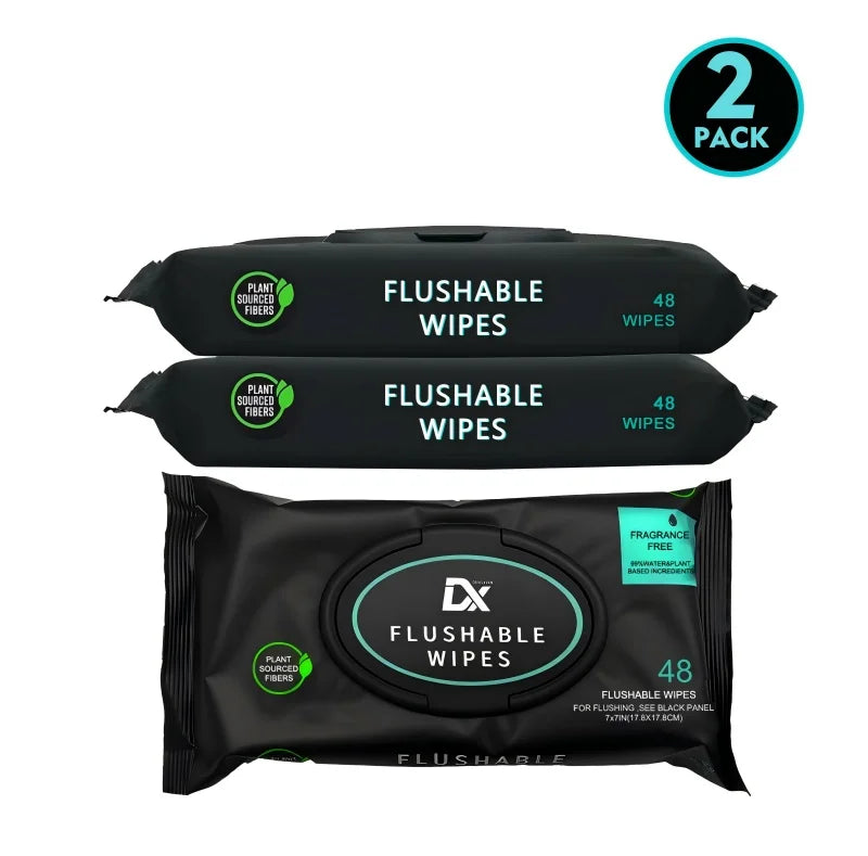 2/6 Pack Toilet Wet Wipes