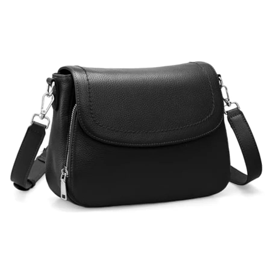 Genuine Leather RFID Crossbody Bag