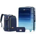 3Pcs Travel Luggage Set with Duffel & Wet-Dry Toiletry Bag