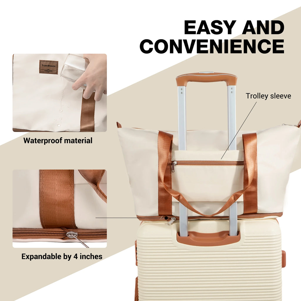 6-Piece Luggage Set with Double Spinner Wheels