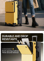 20/24/26" Front Opening Pocket Aluminum Frame Luggage