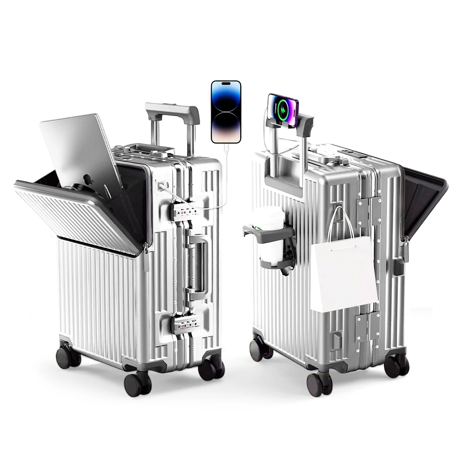 20/24/27 Lightweight Aluminum Hard Shell Luggage