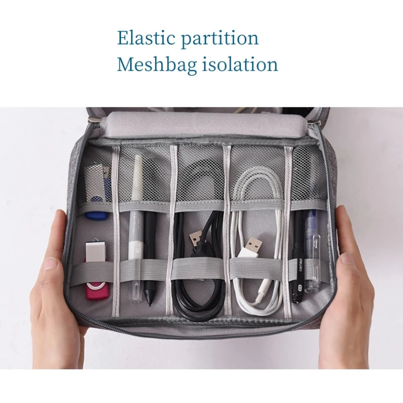Large Capacity Travel Electronics Accessories Organizer
