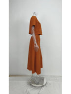 Women's Two Piece Summer Short Sleeve O-Neck Shirt and Skirt Set