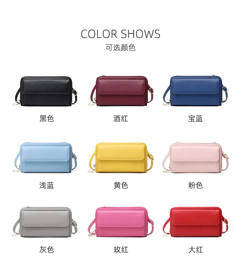 RFID Touchscreen Phone Wallet Crossbody