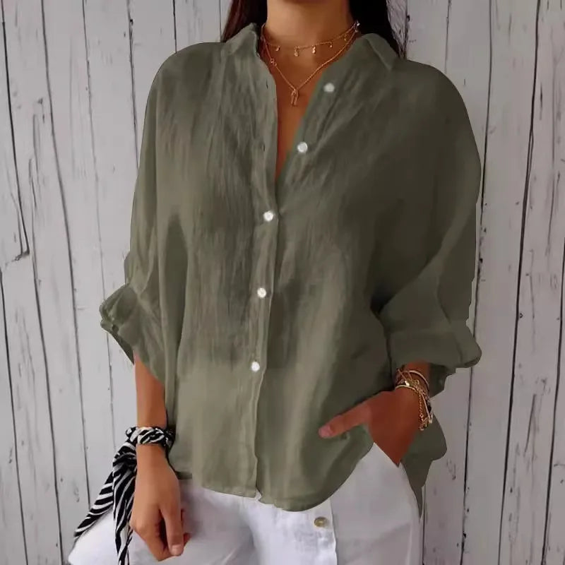 Women's Summer Cotton Linen T-Shirt